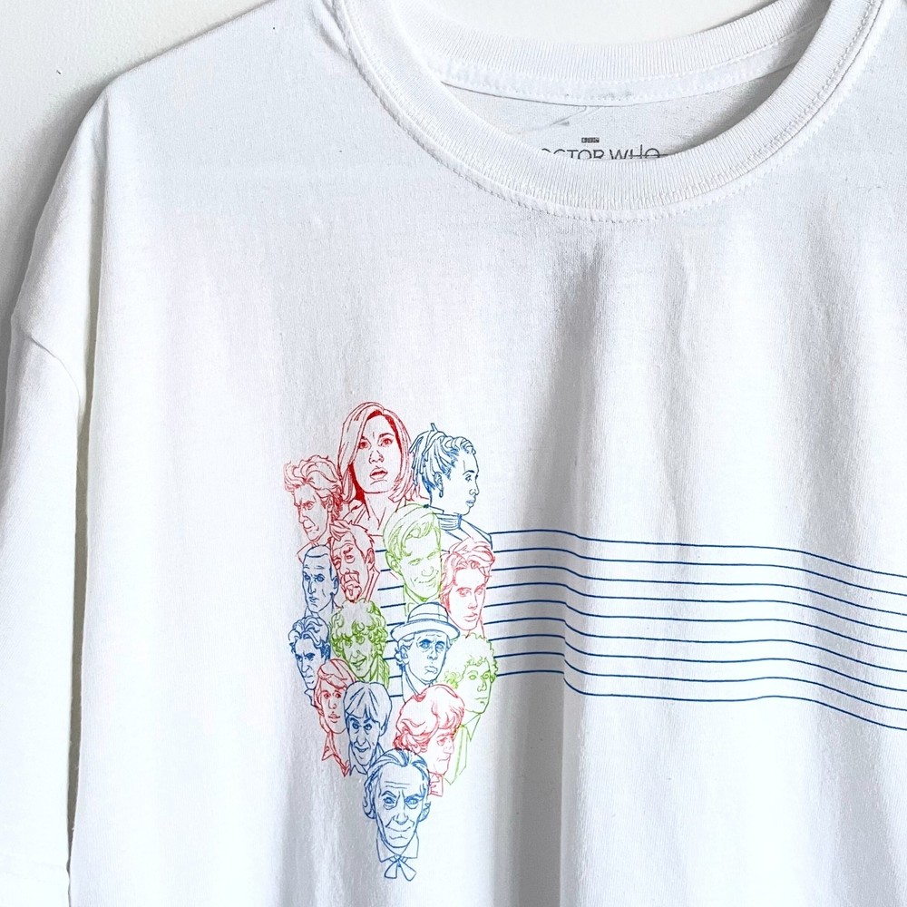 Doctor Who White T-Shirt Unisex XL